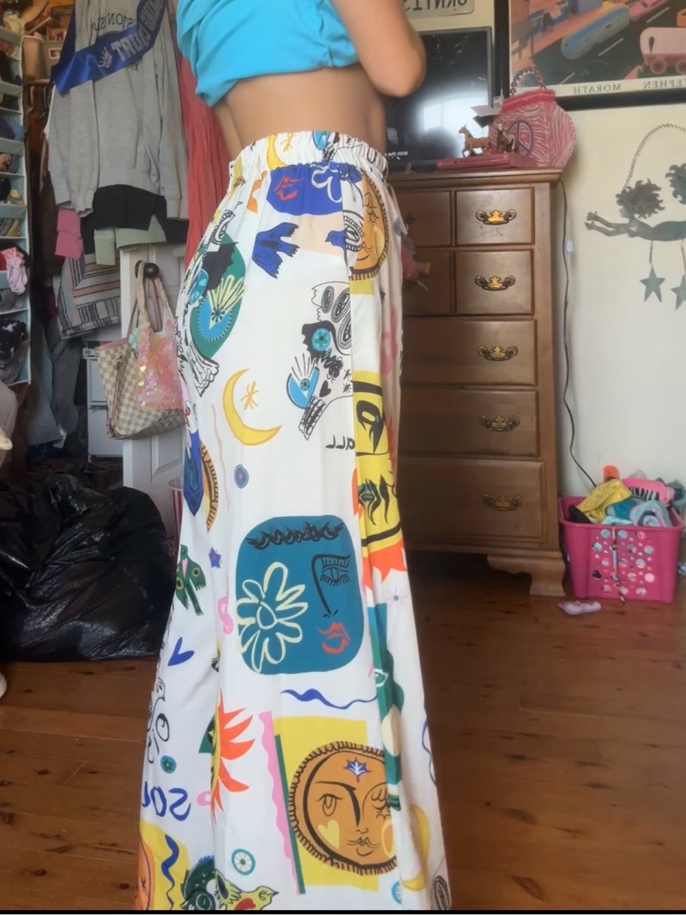 Women’s abstract western pants - Picture 5 of 5